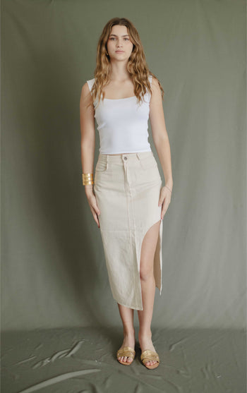 Falda San Francisco Beige