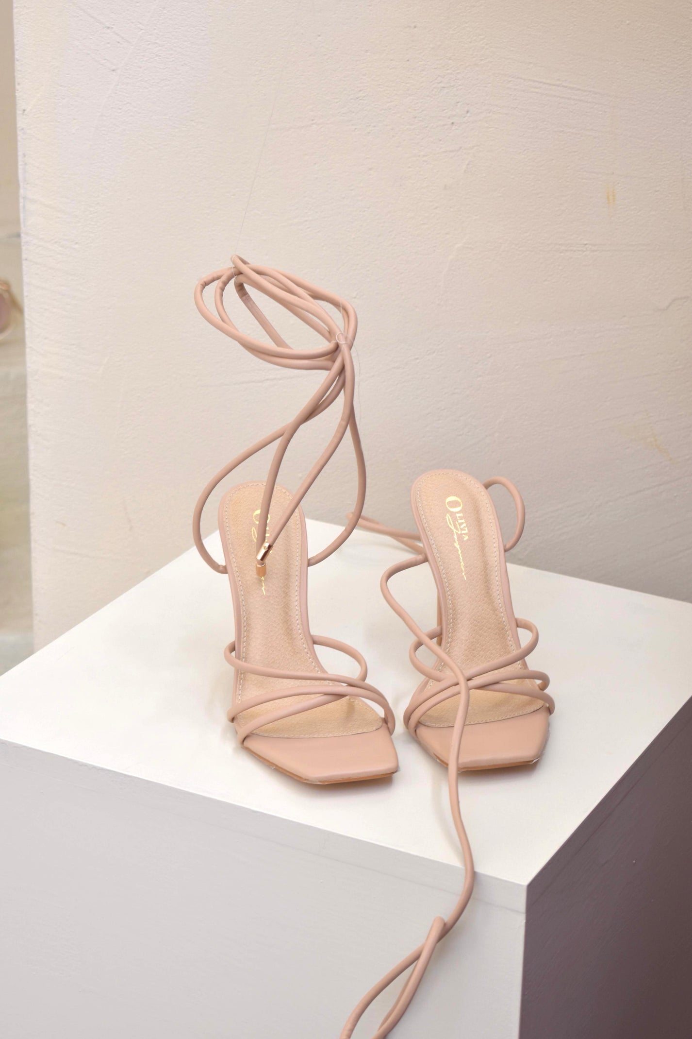 Strappy Nude Heels