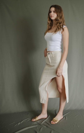 Falda San Francisco Beige
