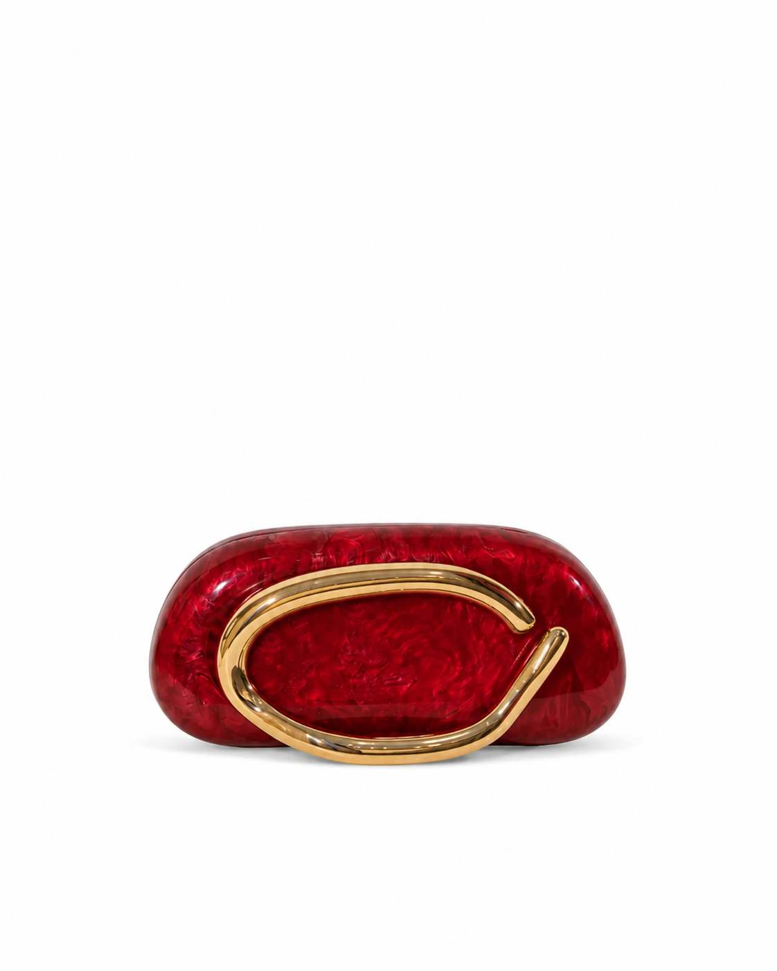 Red Marble Clutch
