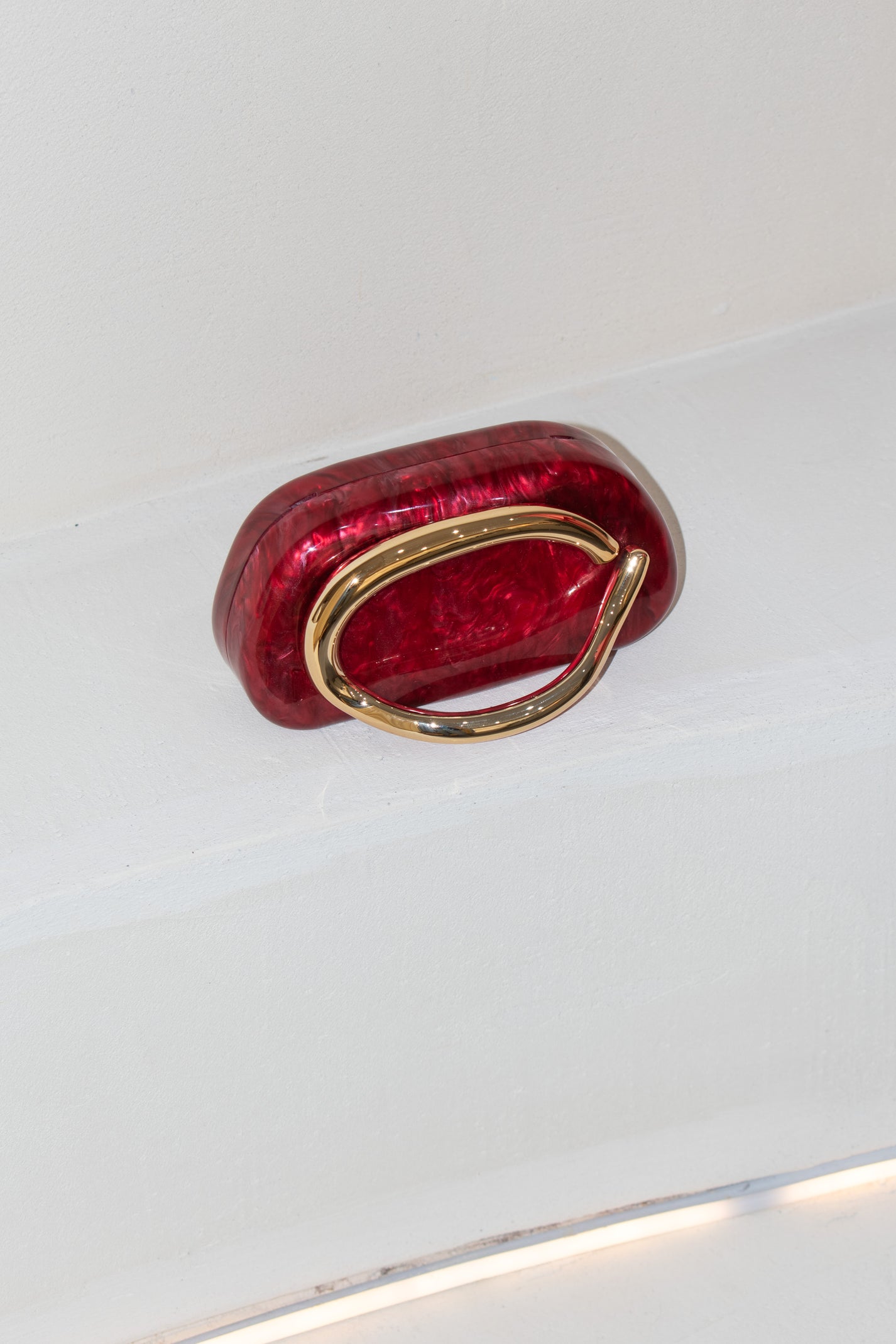 Red Marble Clutch