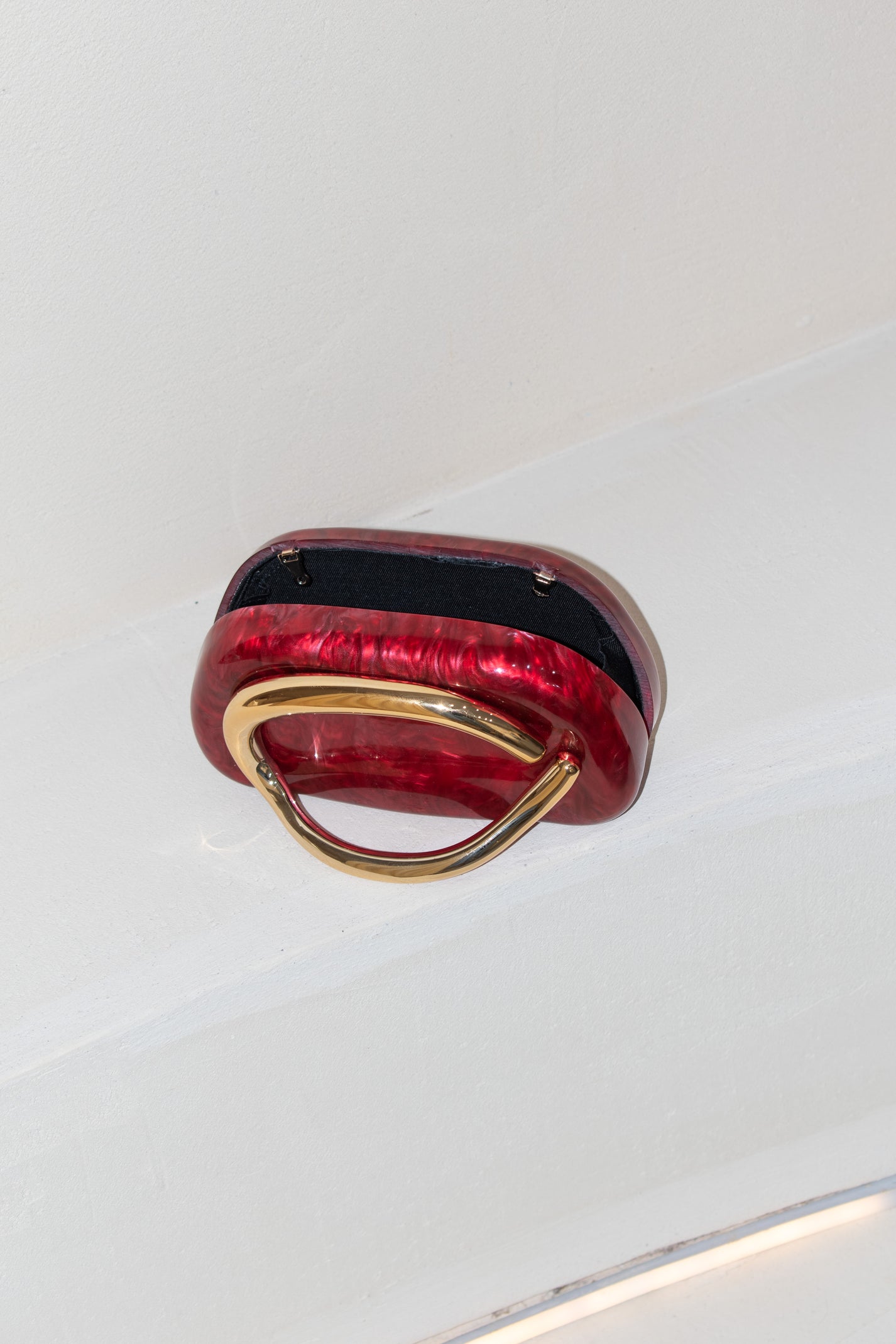 Red Marble Clutch