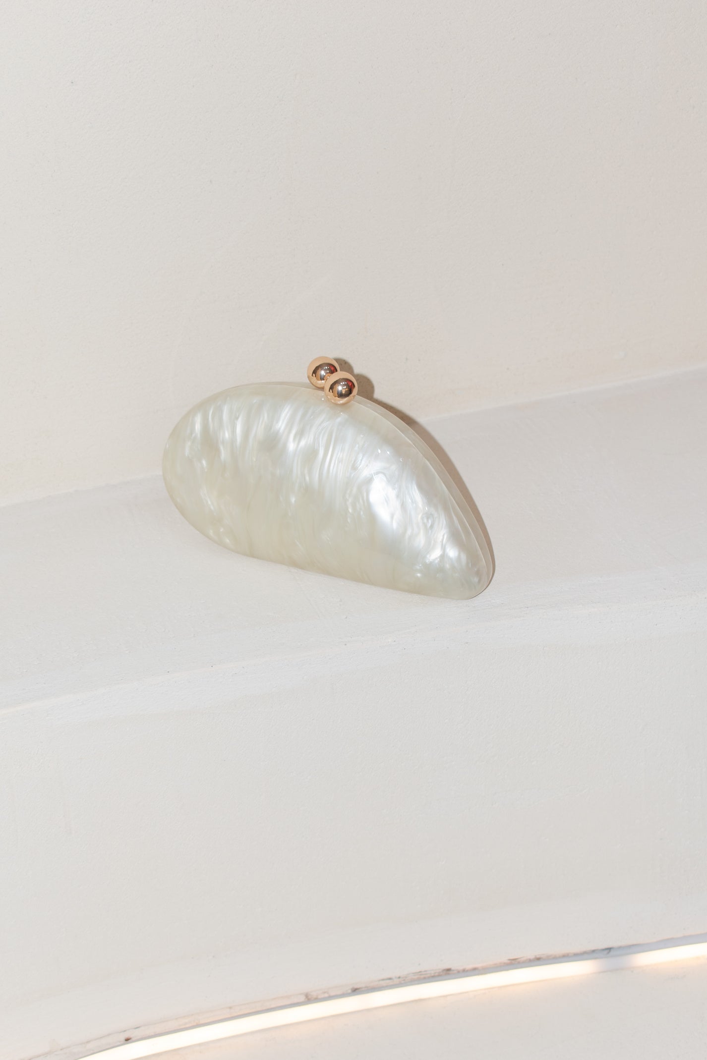White Pearl Clutch