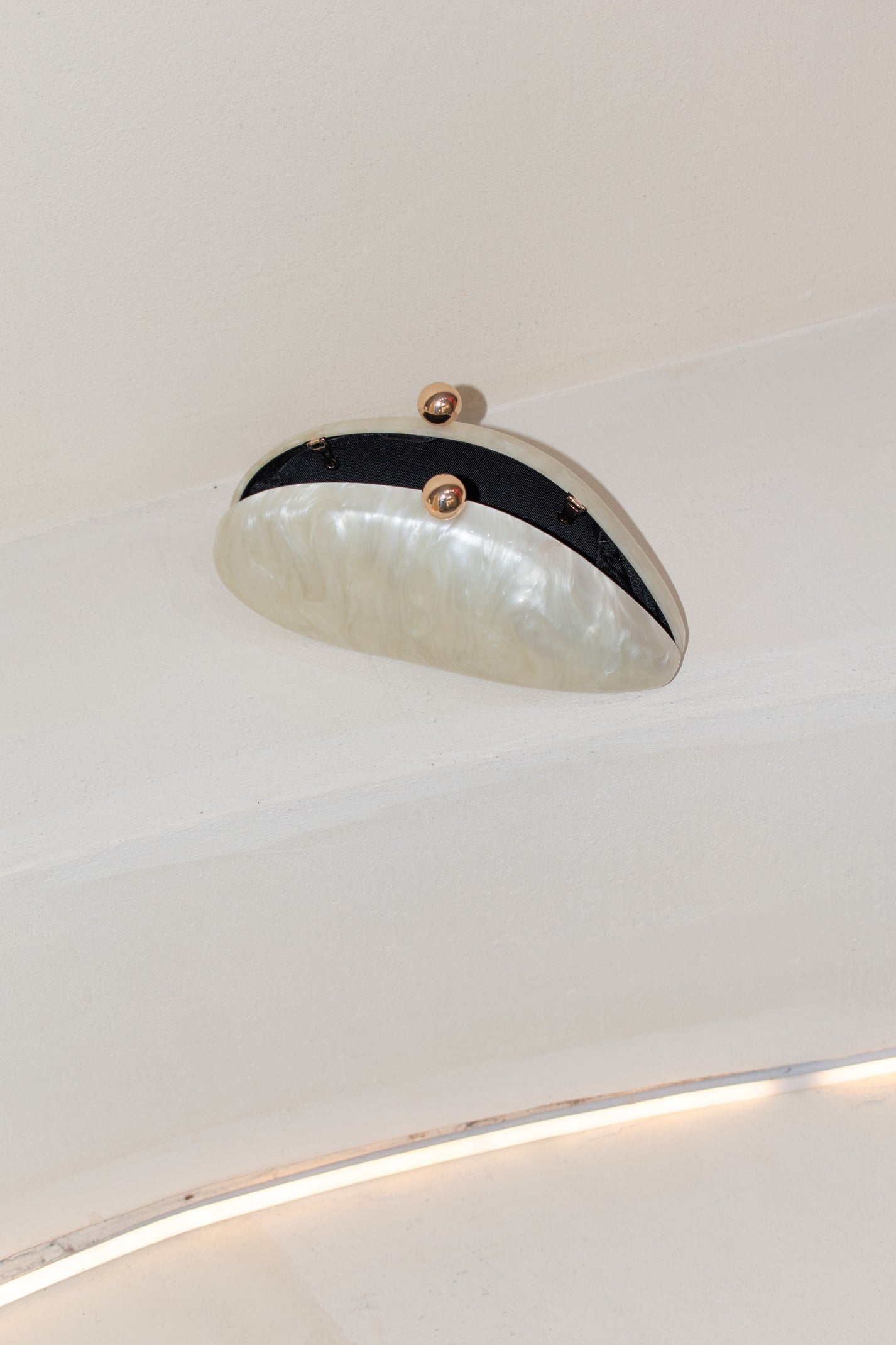 White Pearl Clutch