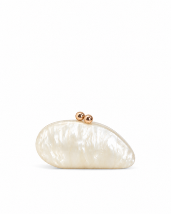 White Pearl Clutch