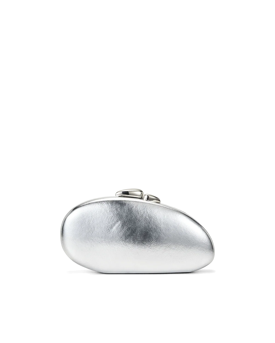 Silver Structured Clutch