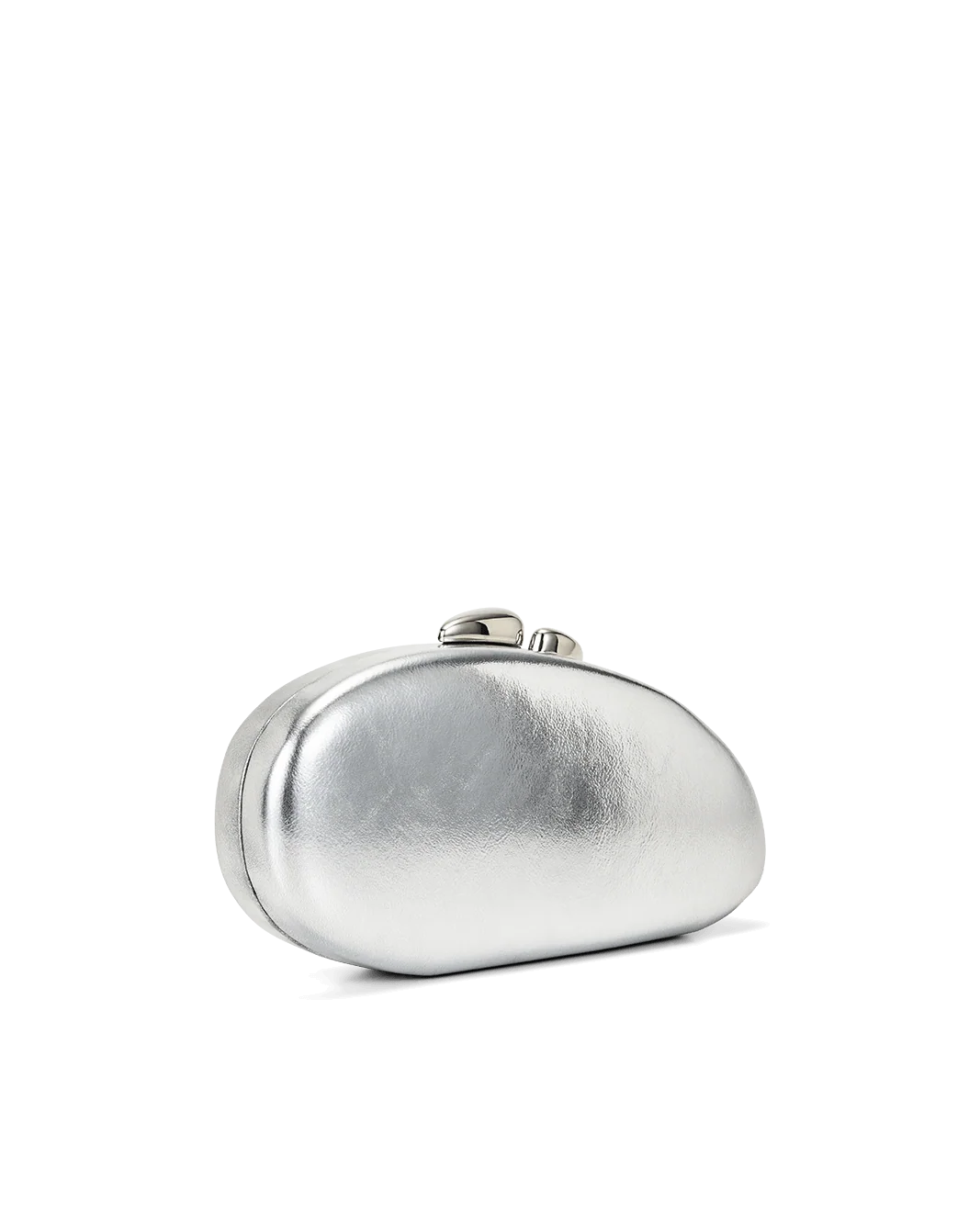 Silver Structured Clutch