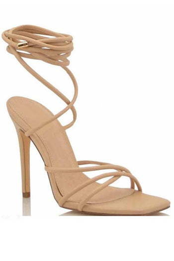 Strappy Nude Heels