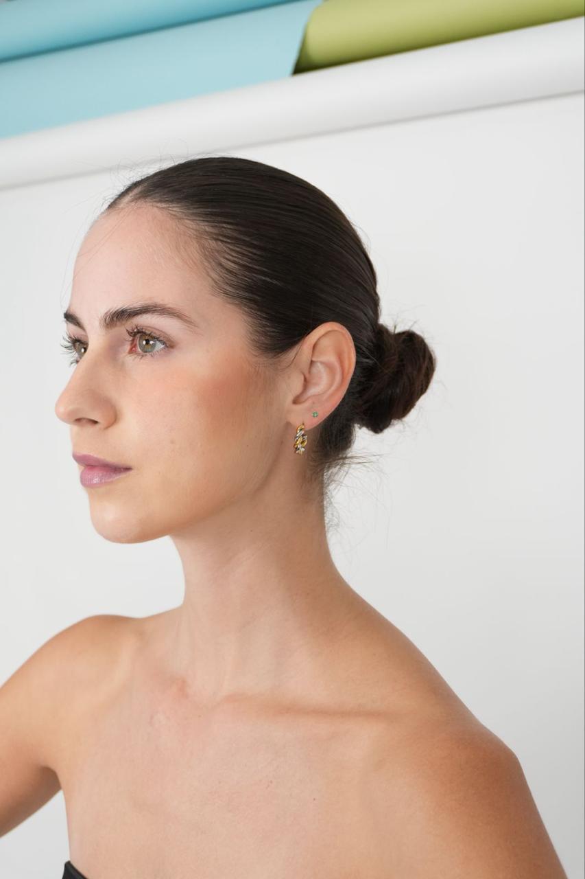 Arracada Mini Bicolor